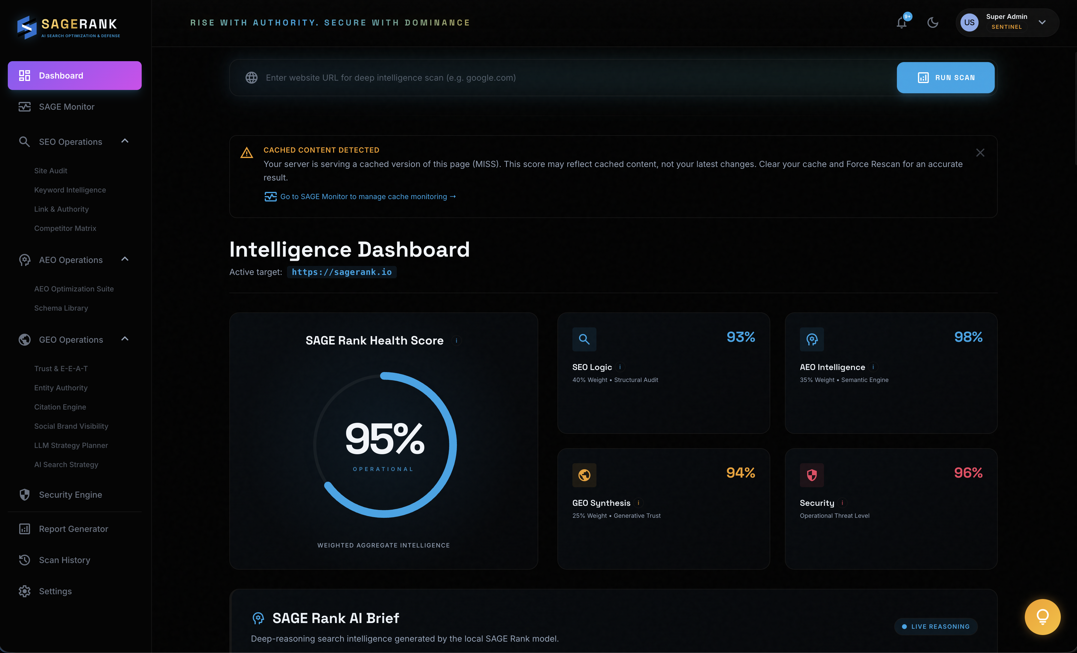 SageRank screenshot
