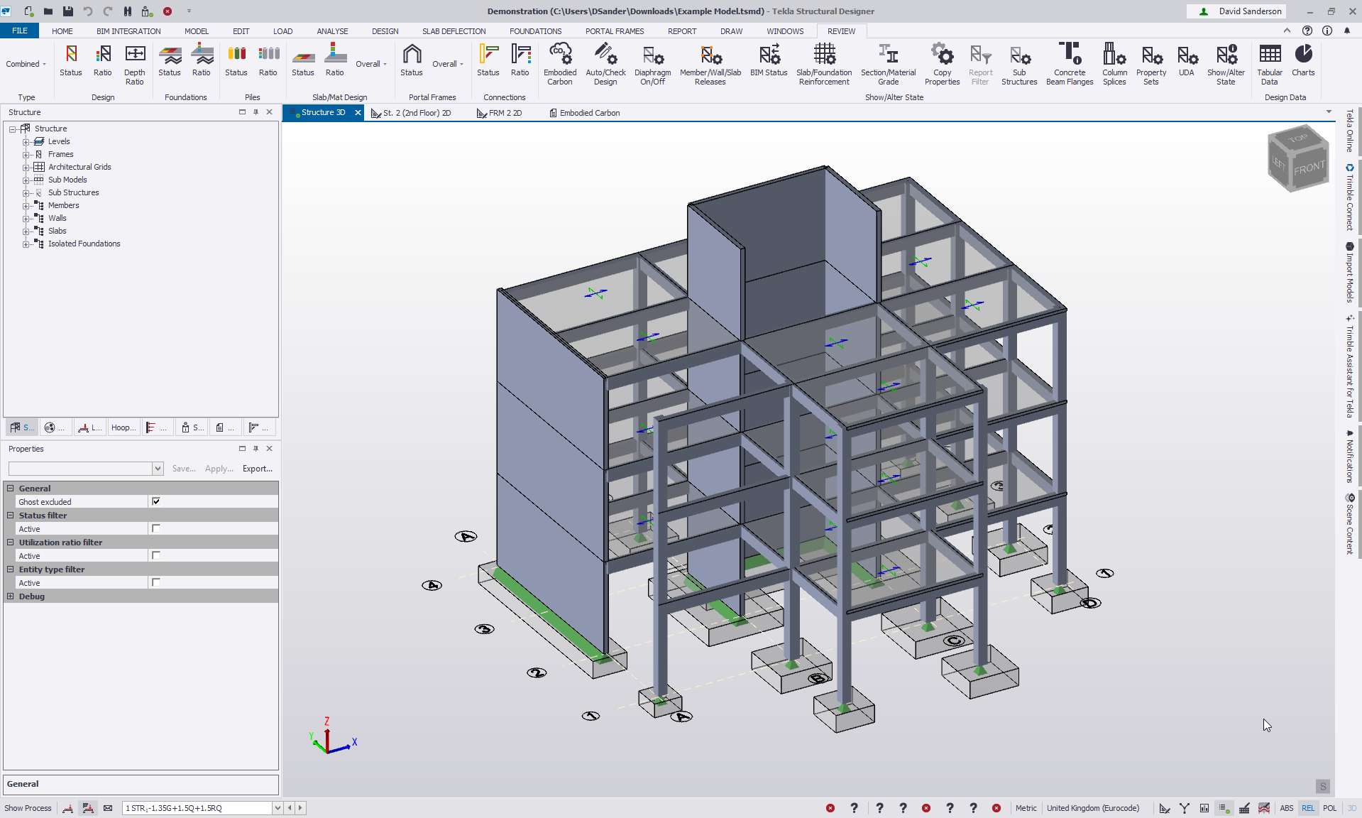 Tekla Structural Designer screenshot