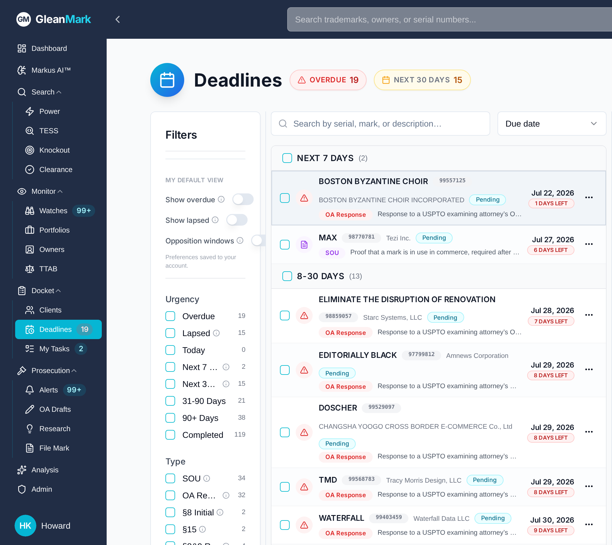 GleanMark screenshot