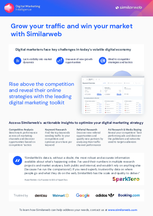 Digital Marketing Intelligence - 1 Pager