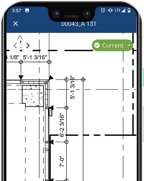 Construction drawings mobile access by ProjectSight