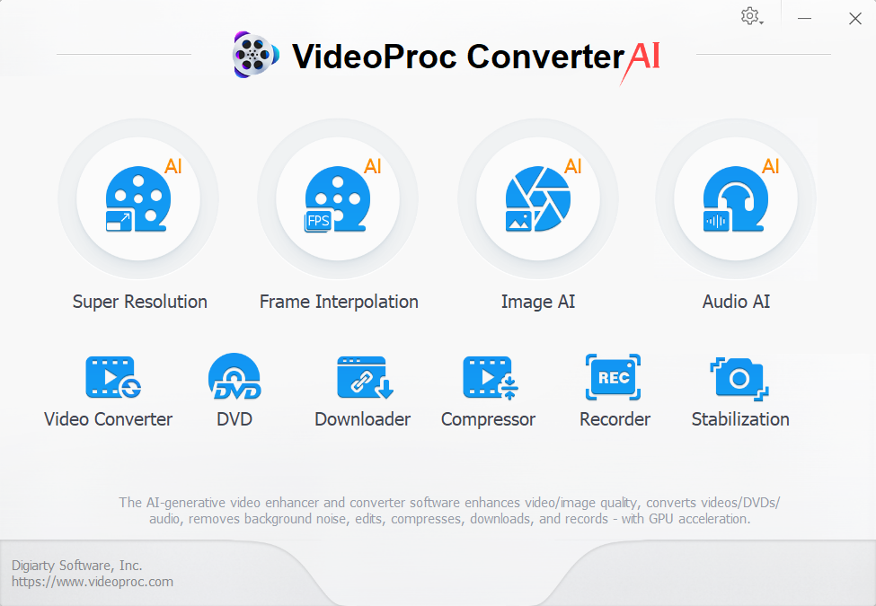 VideoProc Converter screenshot