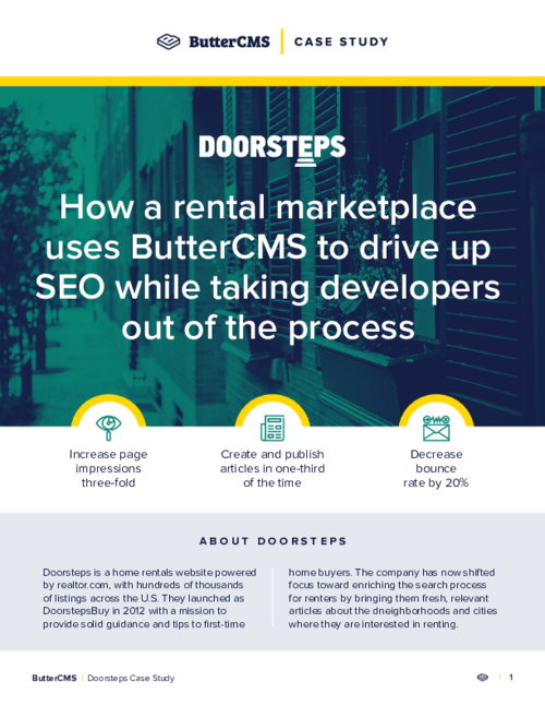 Remove Developers from Marketing Team Workflows with ButterCMS