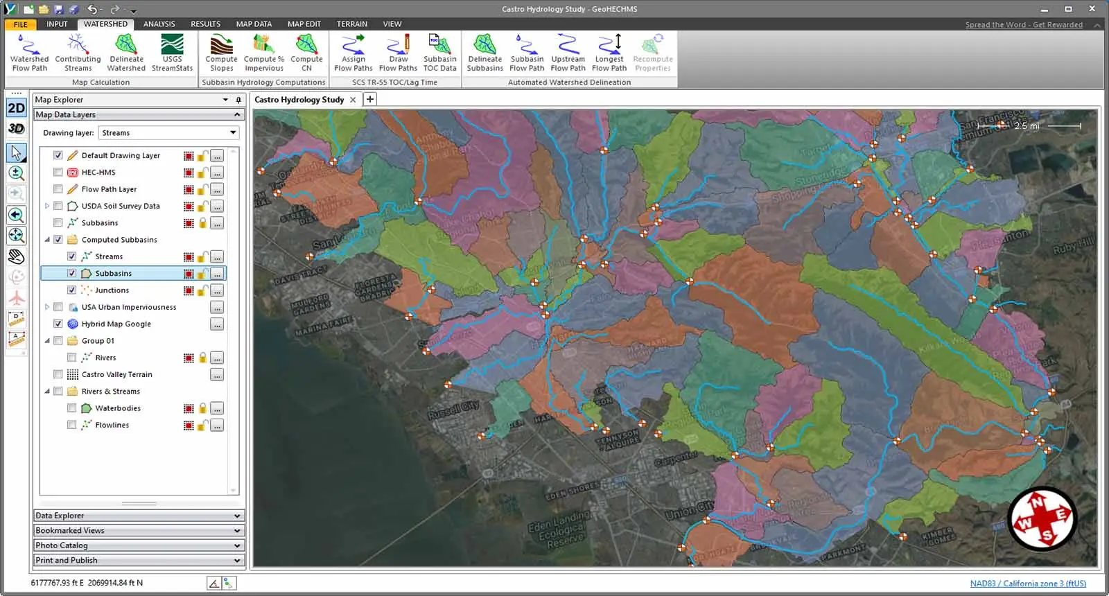 Civil engineering design software: GeoHECHMS