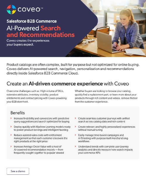 Coveo for Salesforce B2B Commerce - Complementary ebook