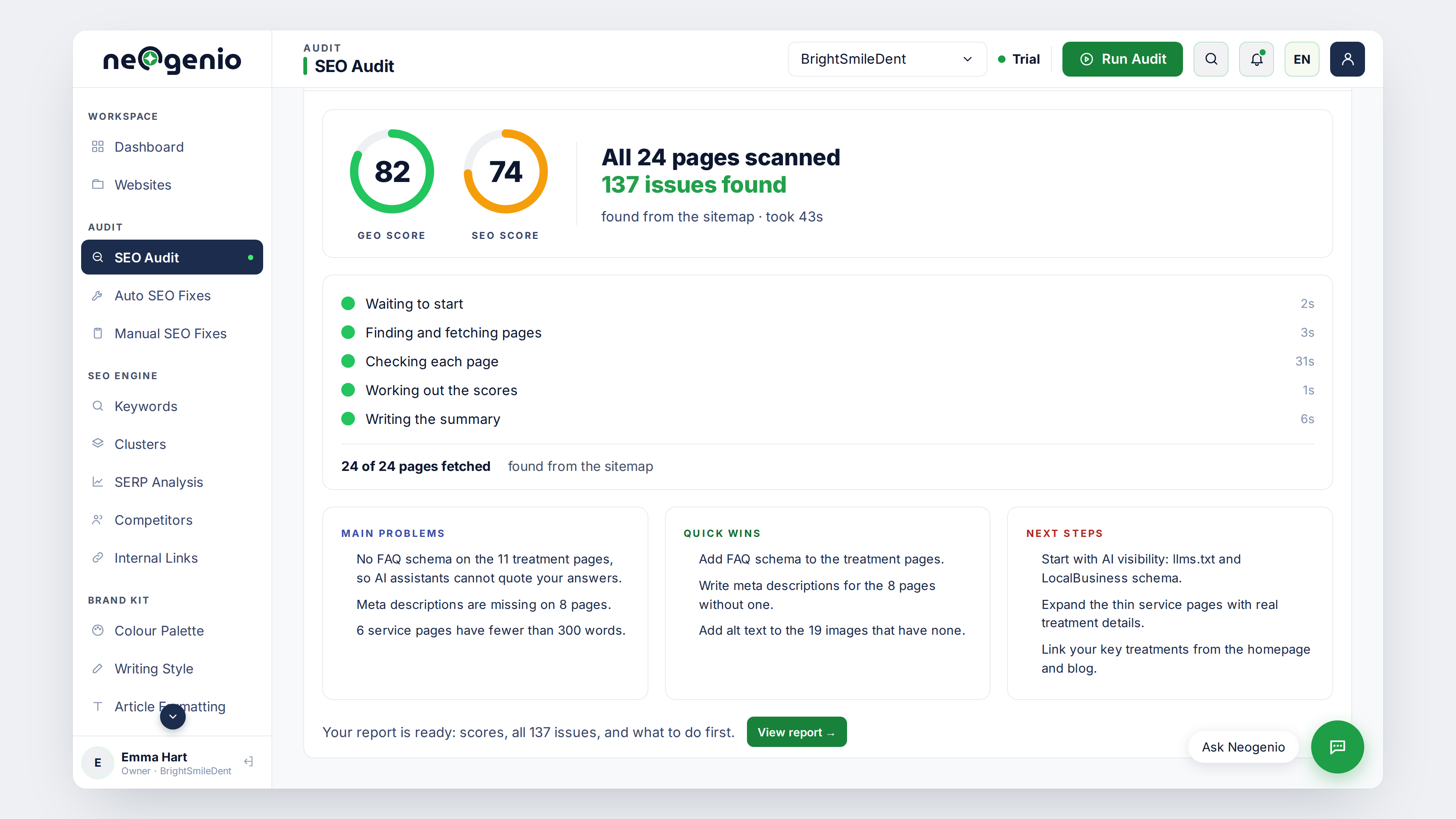 Neogenio SEO AI Engine Reviews 2026: Details, Pricing, & Features | G2
