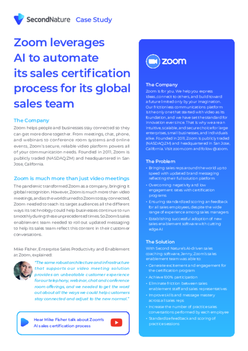 Zoom Case Study