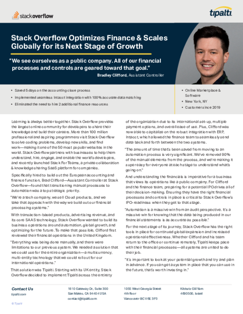 Stack Overflow Case Study