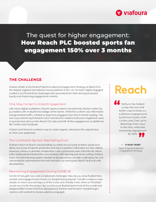 How Reach PLC Boosted Sports Fan Engagement 150% Over 3 Months