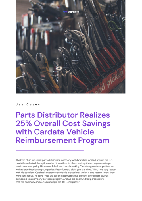 Parts Distributor Realizes 25% Overall Cost Savings with Cardata
