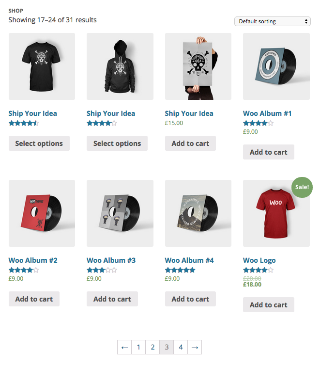 WooCommerce screenshot