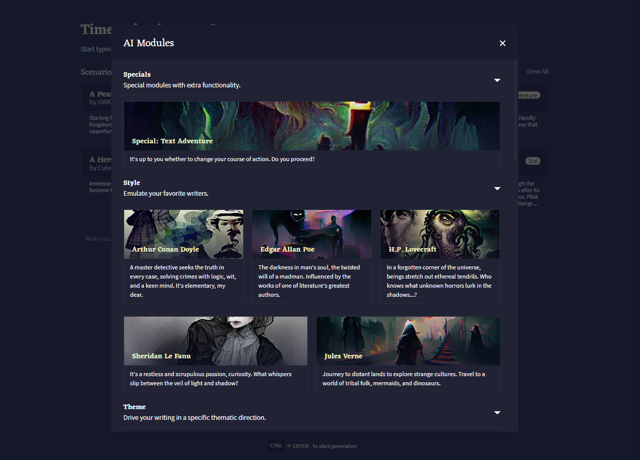 NovelAI screenshot 2