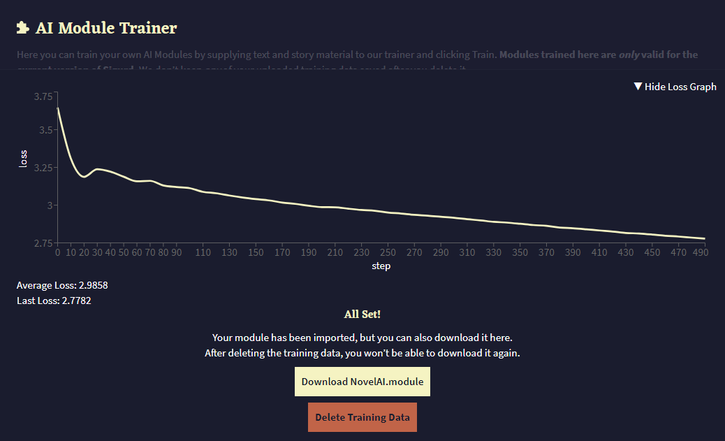 NovelAI screenshot 1