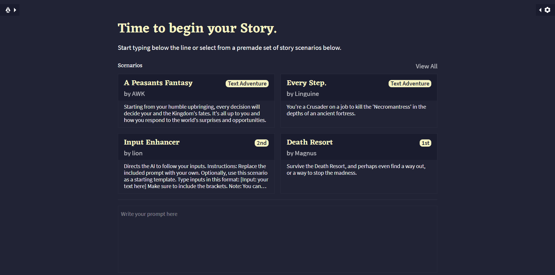 NovelAI screenshot 3