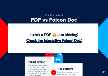See How Foleon Docs Compare to PDFs