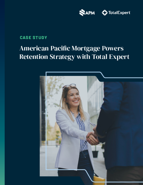 American Pacific Mortgage Achieves 2X Retention with Total Expert