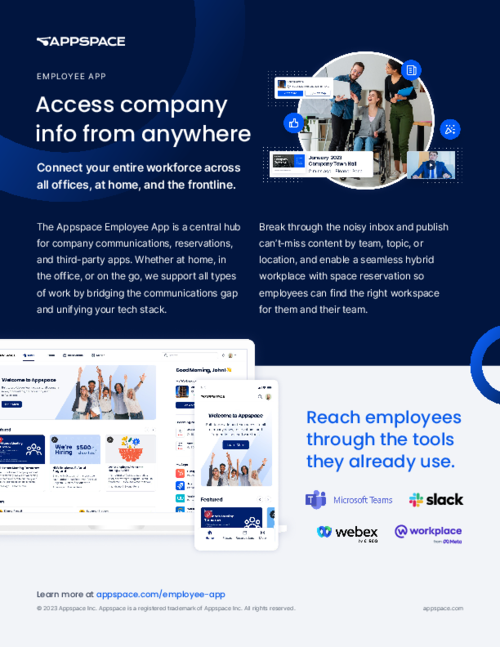 Employee Comms: Access company info from anywhere