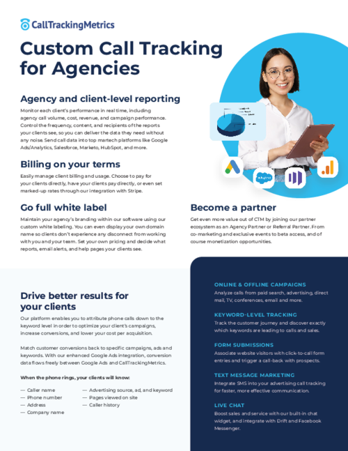 CallTrackingMetrics for Agencies