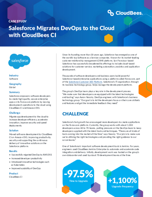 Salesforce Migrates DevOps to the Cloud with CloudBees CI