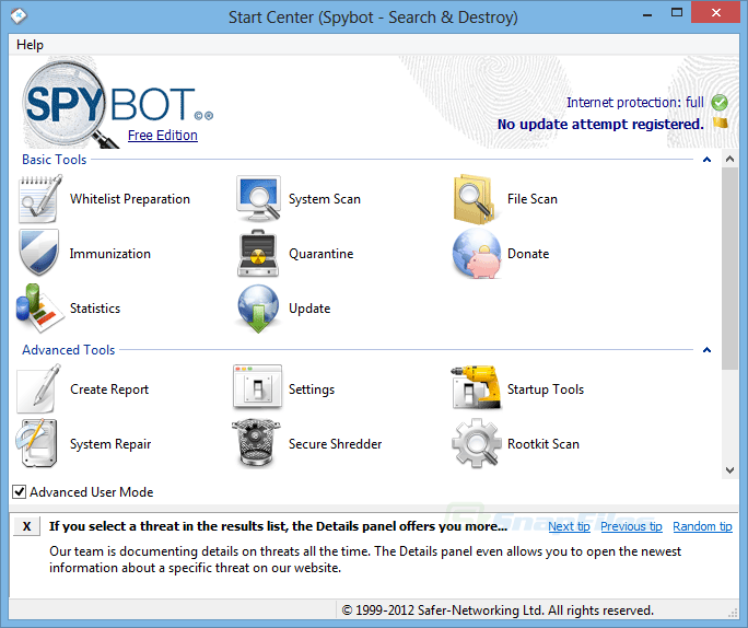 spybot search and destroy pro