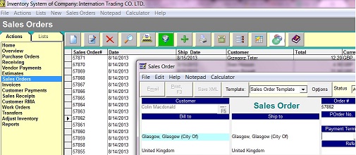 Golden Inventory system screenshot