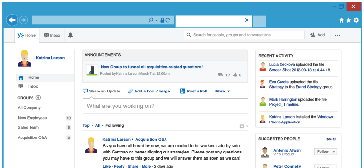 yammer app windows 8