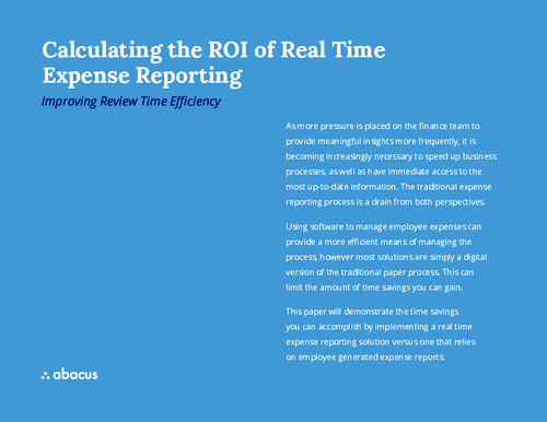 How to Calculate the ROI of Real Time Expense Reporting