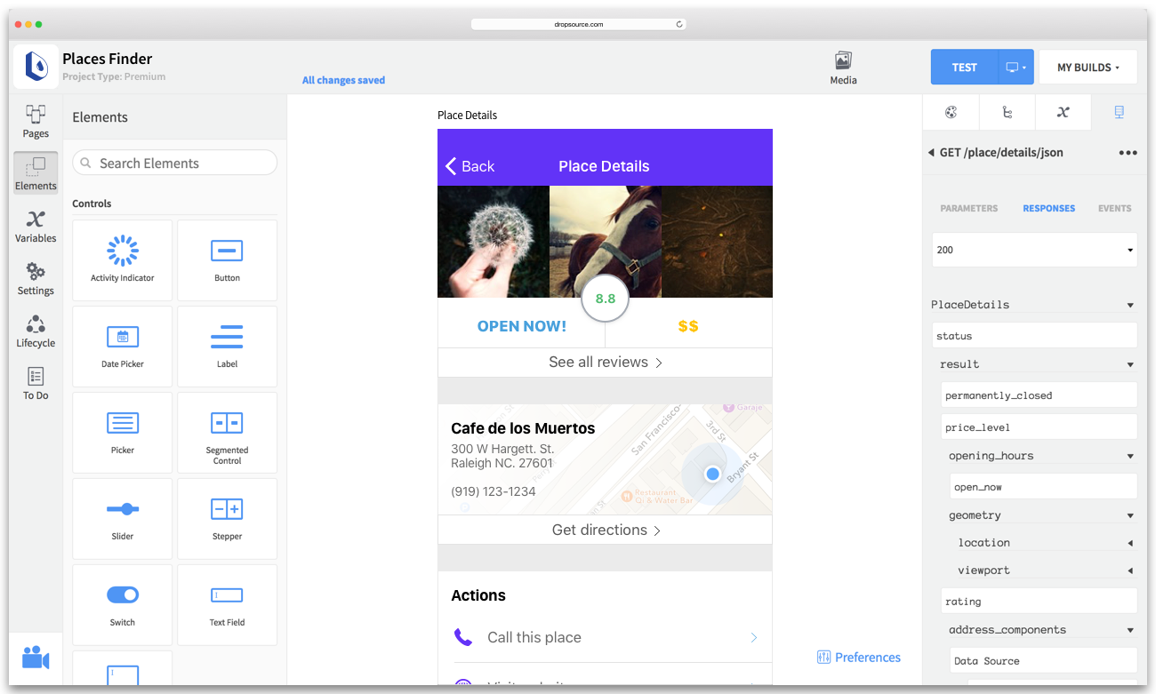 Dropsource screenshot