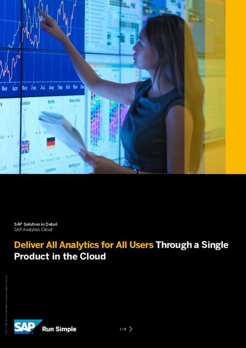 SAP Solution in Detail: SAP Analytics Cloud