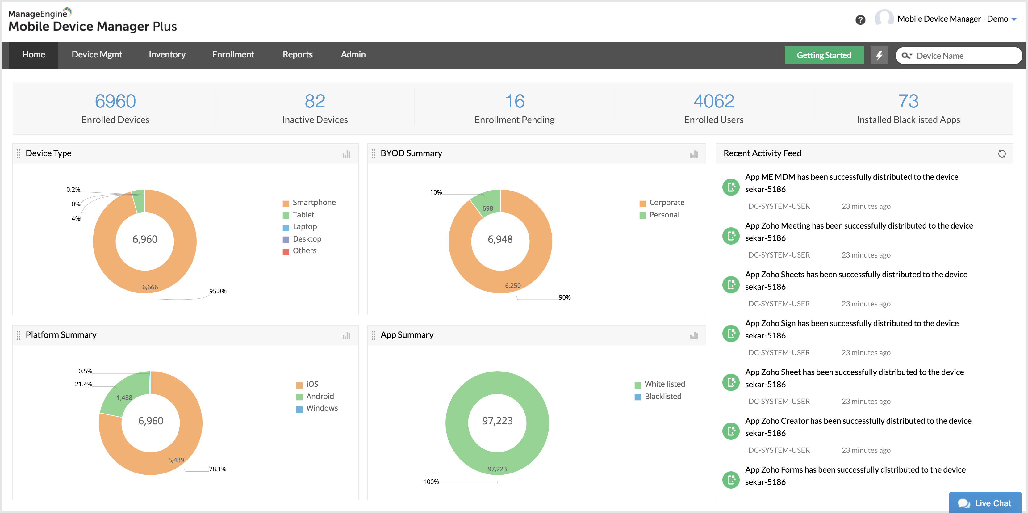 device manager portable devices