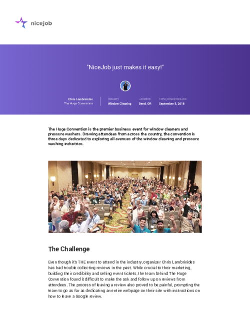 Case Study - The Huge Convention