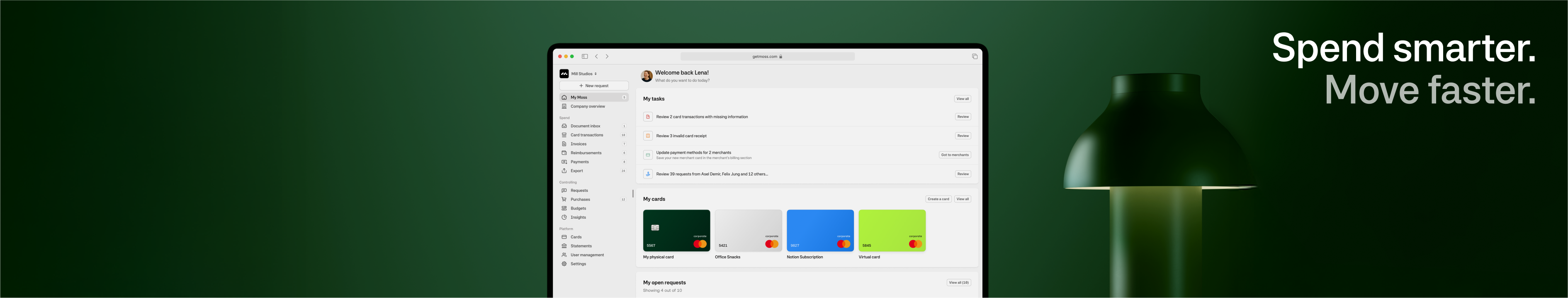 Moss | Spend smarter