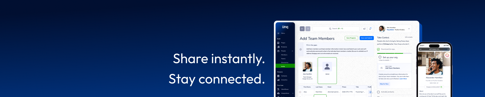 Linq - Digital Business Card Platform