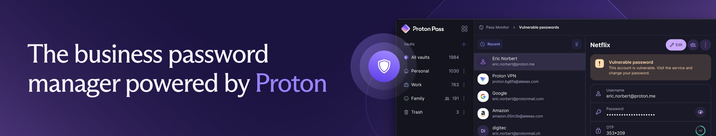 Proton Pass For Business