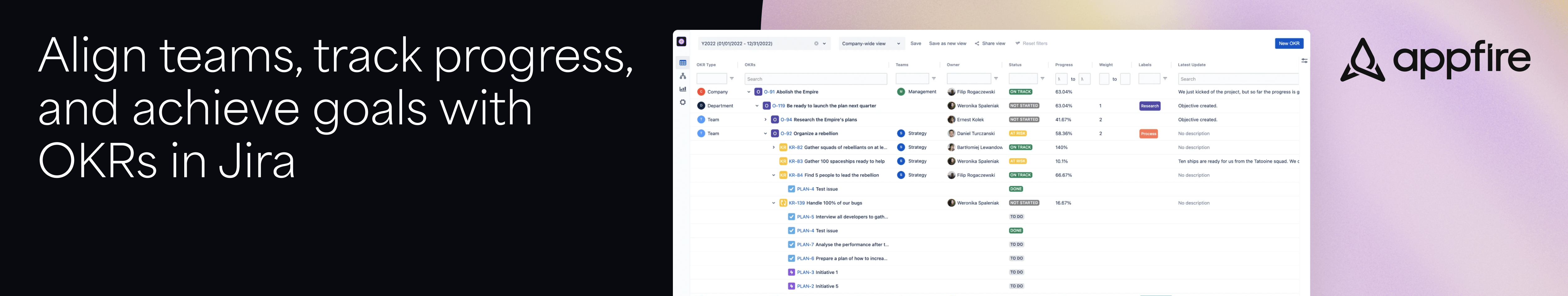 Appfire OKR for Jira