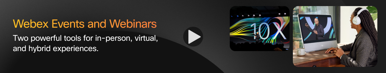 Webex Events & Webinars