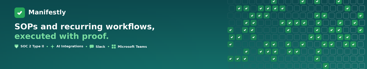 Manifestly Checklists