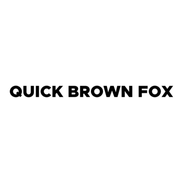 Quick Brown Fox Quick Brown Fox